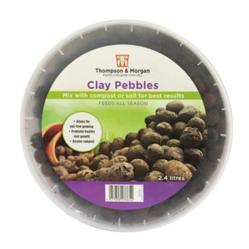 Image of Thompson & Morgan Grow Media Clay Pebbles 2.4 Litre Tub X 1