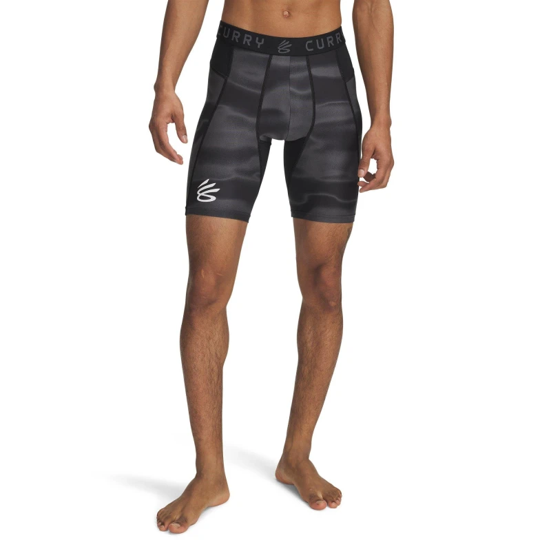 Image of Under Armour Curry HeatGear Printed Shorts Adults Black/Grey male S