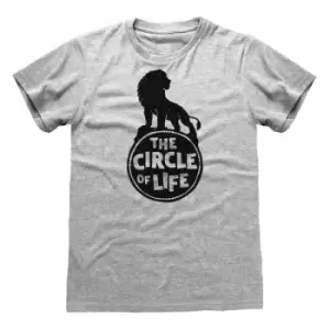 Image of Lion King 2019 - Circle Of Life Unisex X-Large T-Shirt - Grey