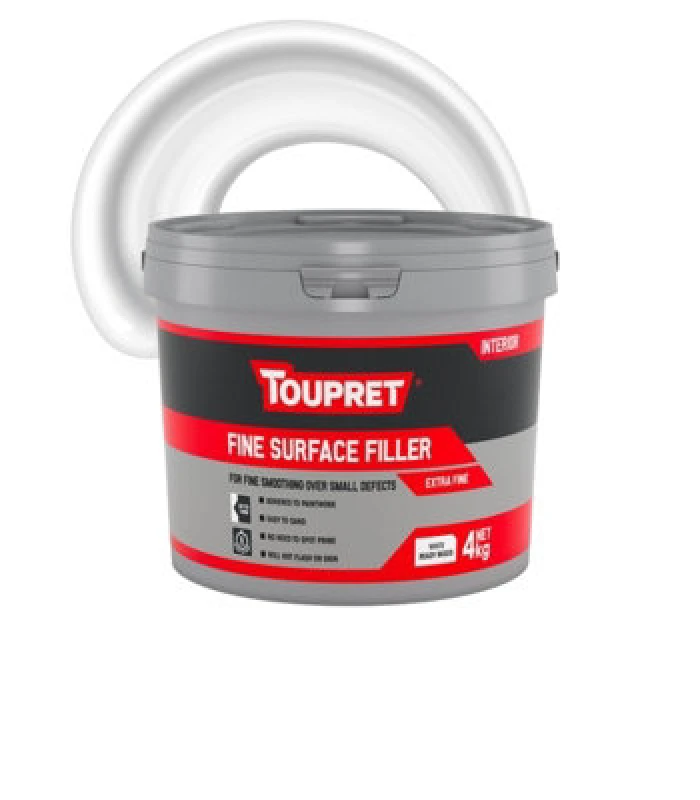 Image of Toupret Fine Surface - Extra Fine Ready Mixed Interior Filler - 4Kg