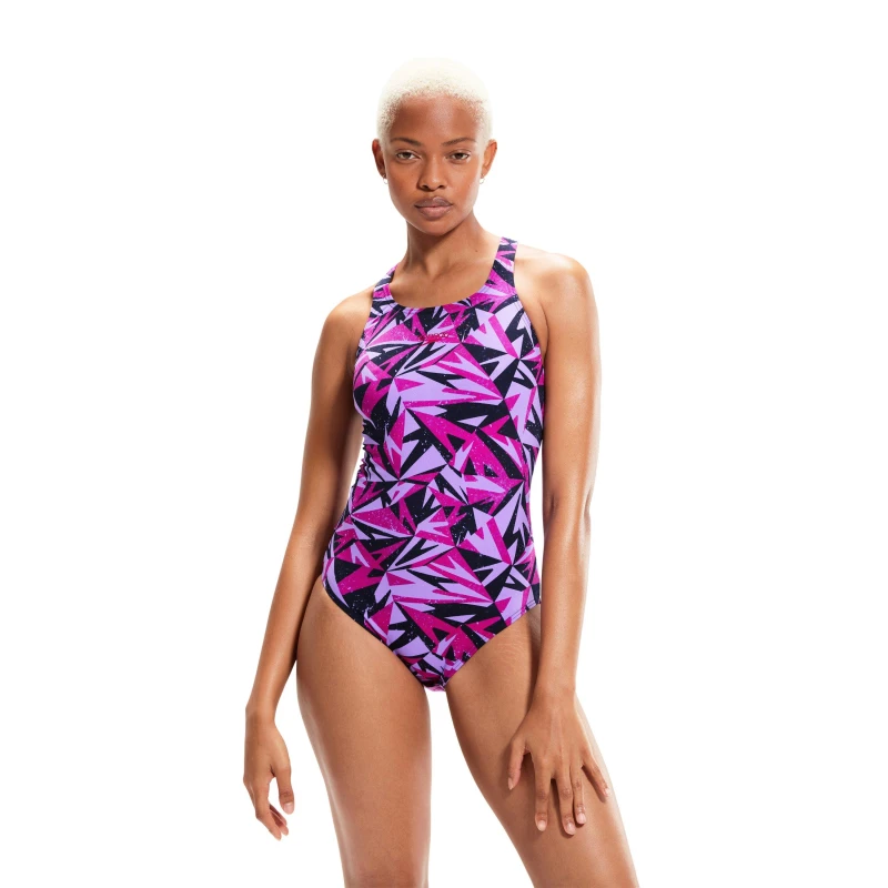 Image of Speedo HyperBoom Allover Medalist Navy/Berry female 12 (M)