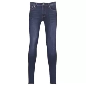Image of Jack Jones JJILIAM mens Skinny Jeans in Blue - Sizes US 34 / 32,US 34 / 34,US 36 / 34,US 27 / 32,US 28 / 32,US 29 / 32,US 29 / 34,US 30 / 34,US 31 / 3