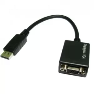 Image of Cables Direct DisplayPort to VGA Adapter 1080P Full HD Converter Black