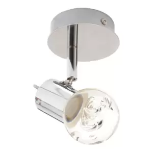 Image of Spa Bubble LED Single Ceiling Spotlight 5W Warm White Bubble Effect and Chrome