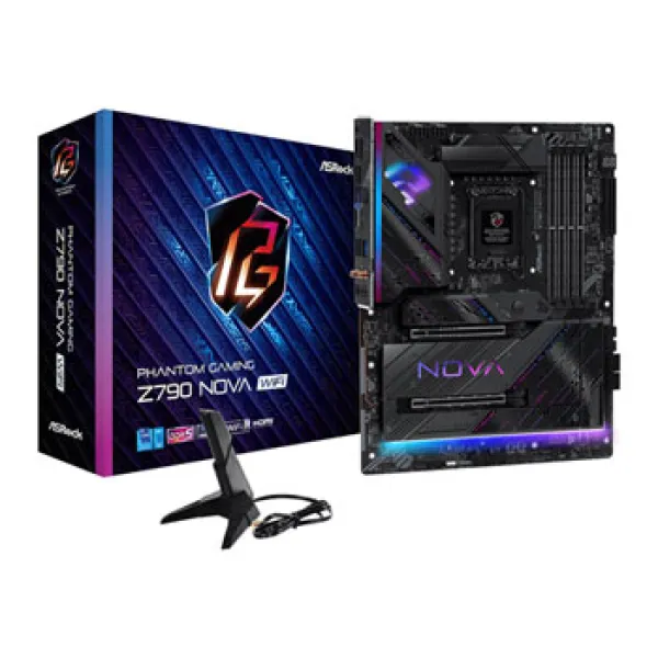 Image of ASRock Z790 NOVA WIFI Motherboard Intel Socket LGA1700 Supports 14th 13th & 12th Gen 1x PCIe 5.0 x16 1x PCIe 4.0 x16 3x PCIe 3.0 x1 ATX USB 3.