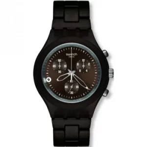Image of Mens Swatch Smoky Brown Chronograph Watch