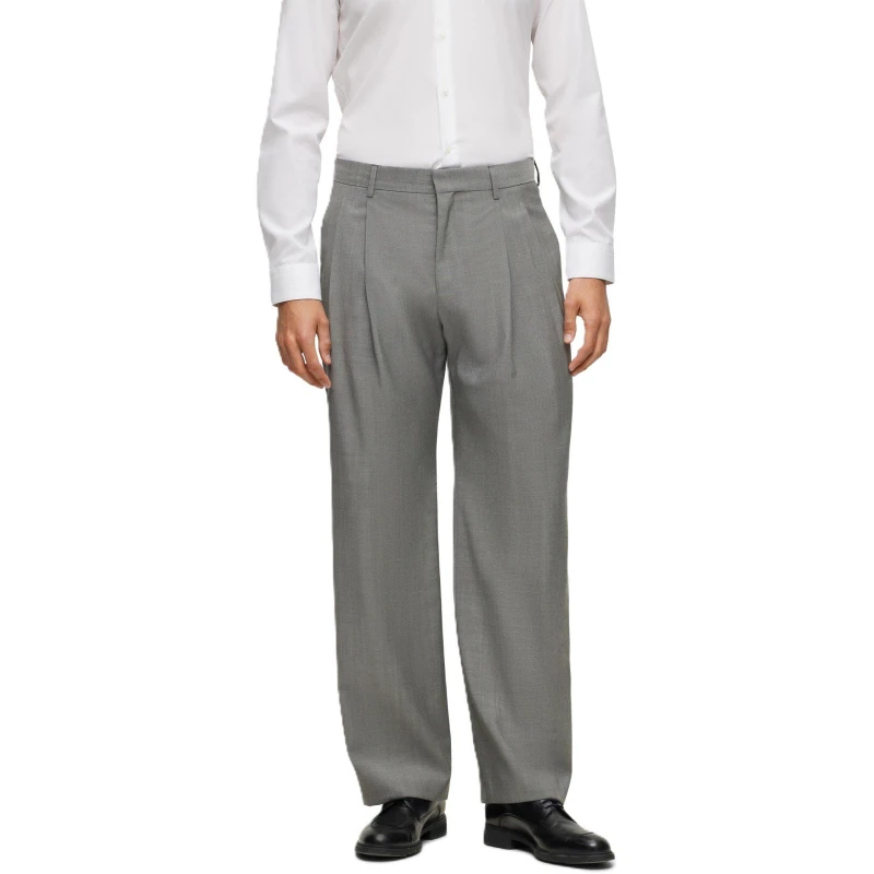 Image of Boss Mens H Boss92 T Tailored Trousers Black male 30W R