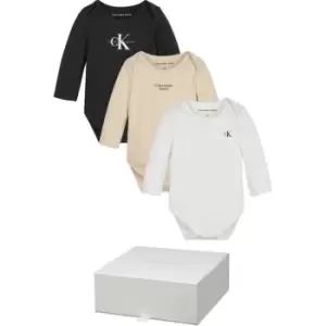 Image of Calvin Klein Jeans Bodies Ls 3 Giftpack - Black