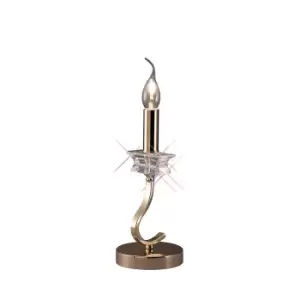 Image of Nydia Table Lamp E14 French Gold/Crystal