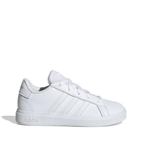 Image of adidas Sportswear Unisex Kids Grand Court 2.0 Trainers - White Size 10 Younger White VP86A Unisex 10 Younger
