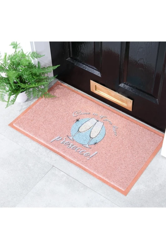 Image of Native Natural Come In If You Have Prosecco Doormat (70 X 40Cm)