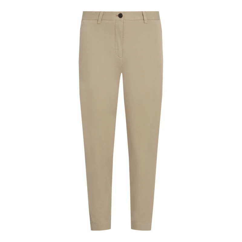 Image of Tommy Hilfiger Womens Stretch Slim Chino Beige female 8 (XS)