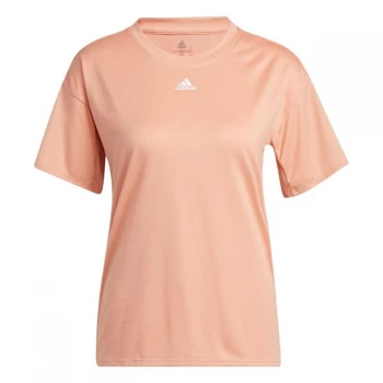 Image of adidas Training 3-Stripes AEROREADY T-Shirt Womens - Ambient Blush