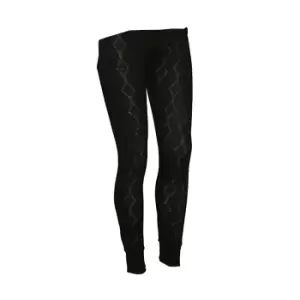 Image of Ladies/Womens Thermal Wear Long Jane Polyviscose Range (British Made) (Hip Fit: 30-32inch (8-10)) (Black)