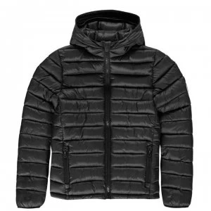Image of SoulCal Micro Bubble Hooded Jacket Junior Boys - Black