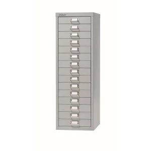 Image of Bisley SoHo 15 Drawer Multidrawer 279x380x860mm Grey