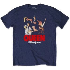 Image of Queen - Killer Queen Unisex Medium T-Shirt - Blue