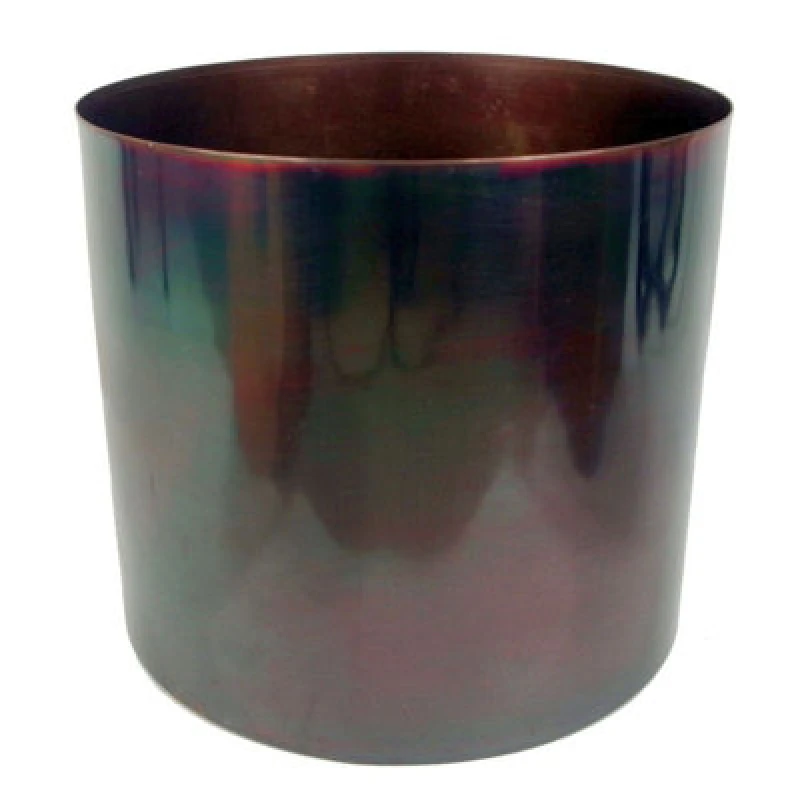 Image of Leaf Modern Metal Planter 18Cm Smooth Iridescent
