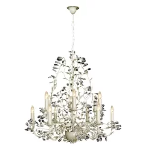 Image of Michelan 12 Light Multi Arm Chandeliers Cream