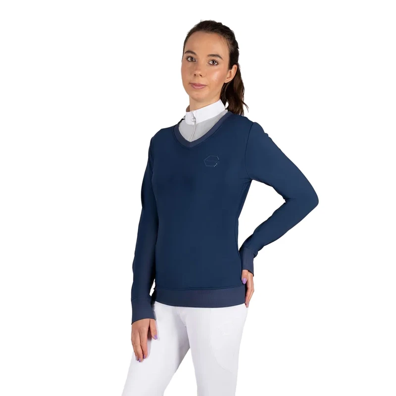 Image of Coldstream Womens Crailing Performance Sweater Top in Blue Size: XS Blue Female XS