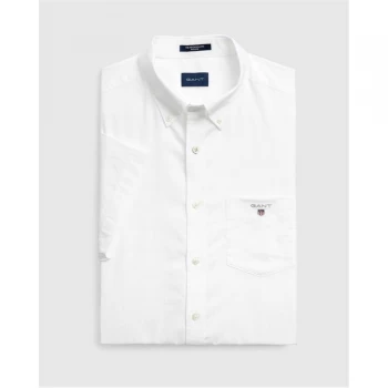 Image of Gant Broadcloth Shirt - White 110