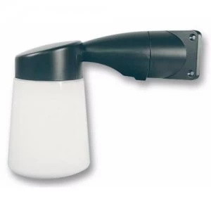 Image of Eterna Outdoor Corner Wall Light Aluminium Body and CFL Lamp - Black