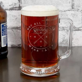 Image of Hero Glass Tankard - Not All Heroes Wear Capes