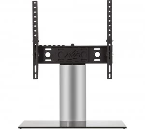 Image of AVF B402BS 550 mm TV Stand with Bracket - Black & Sliver, Black