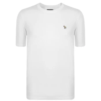 Image of Paul Smith Zebra Crew Neck T Shirt - White 01