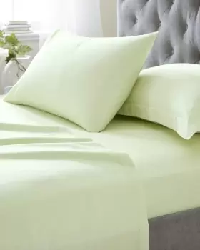 Image of Cotton Traders 200 Thread Count Oxford Pillowcase Pair in Green