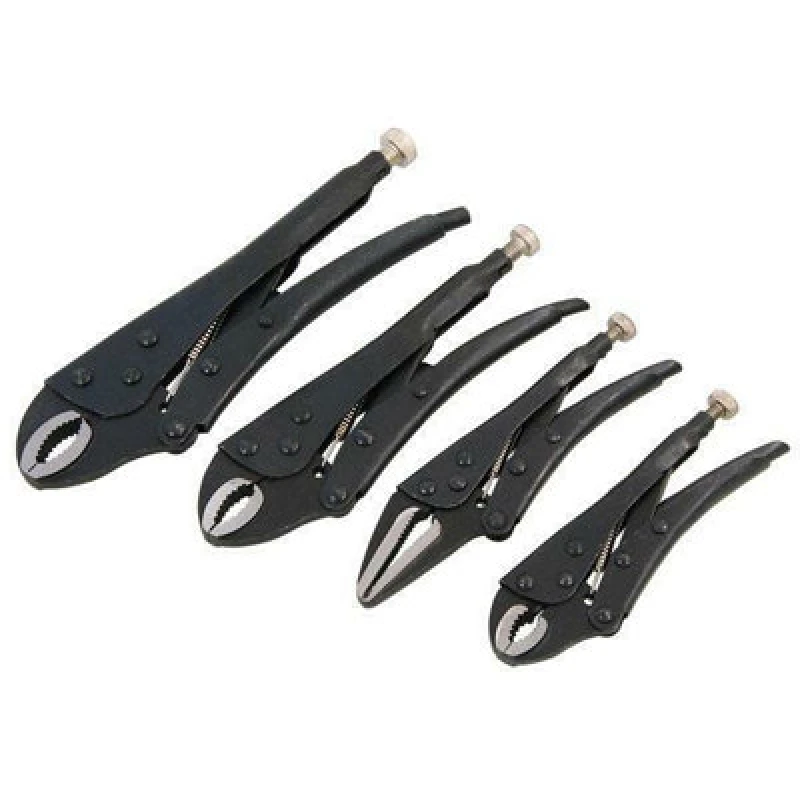 Image of Toolzone 4 Piece Black Lock Pliers KDPWR132