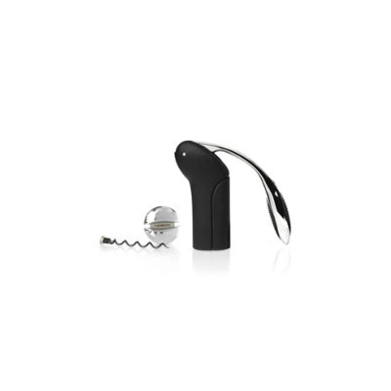 Image of Rabbit Vertical Corkscrew with Foil Cutter Black