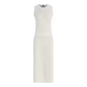 Image of Tommy Hilfiger Linen Blend Tank Midi Dress - White