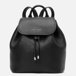 Image of Kate Spade New York Womens Sinch Flap Backpack - Black