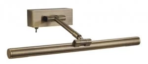 Image of 1 Light Picture Wall Light - 8W T5 (Switched) Antique Brass