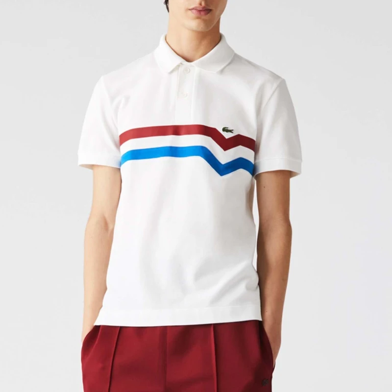 Image of Lacoste Made in France Regular Fit Polo Shirt - Multi Multi XS