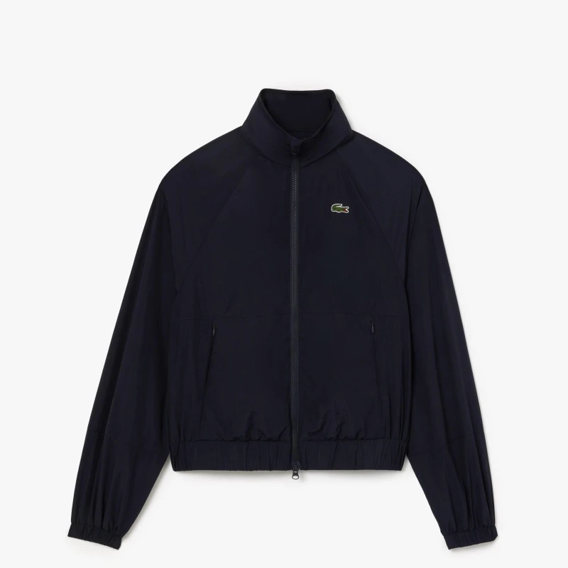 Image of Lacoste Relaxed Fit Track Jacket Blue female 8