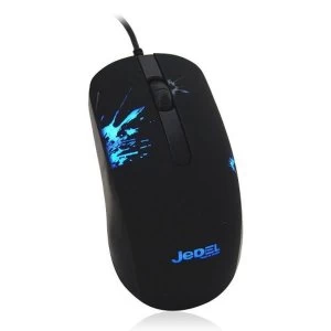 Image of Jedel (M67) Wired Optical RGB Gaming Mouse, 1000 DPI, USB, DPI Switch, Black