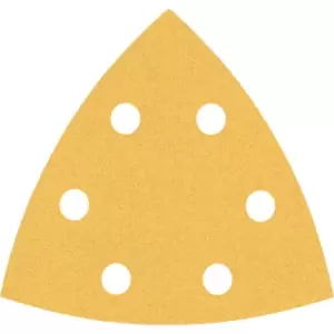Image of Bosch Expert C470 Punched Quick Fit Delta Sanding Sheets for Paint and Wood 93mm x 93mm 120g Pack of 50