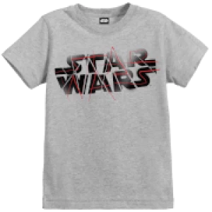 Image of Star Wars The Last Jedi Spray Kid's Grey T-Shirt - 3 - 4 Years - Grey