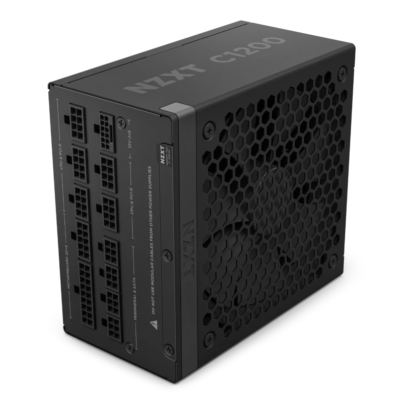 Image of NZXT C1200 Fully Modular Cybernetics A- 80 Plus Gold ATX 3.1 Black PSU - PA-2G2BB-UK