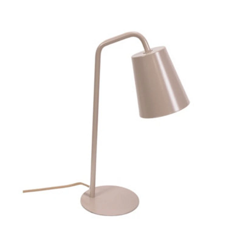 Image of ValueLights Bibi Arched Stem Metal Classic Table Lamp Nude