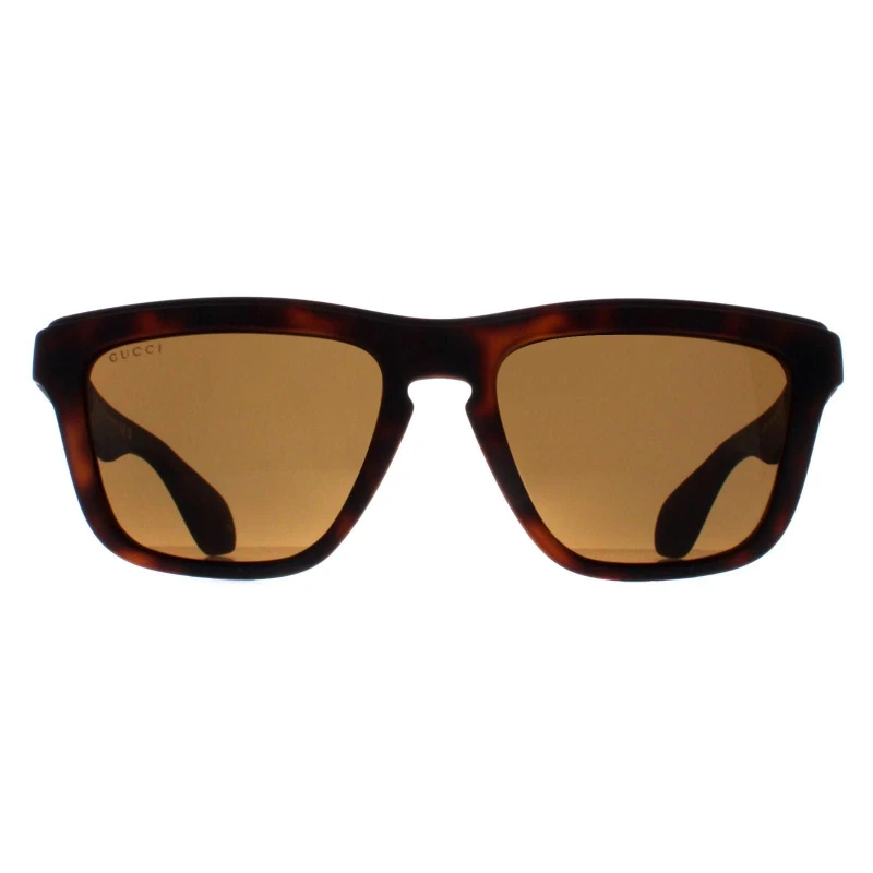 Image of Gucci Gucci Men Rectangle Havana Brown GG1571S Brown One Size Male 889652468549