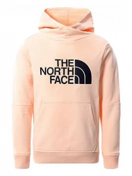Image of The North Face Girls Drew Peak Pullover Hoodie - Pink, Size L=13-14 Years, Women