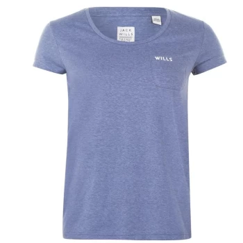 Image of Jack Wills Fullford Pocket T-Shirt - Dusk Blue