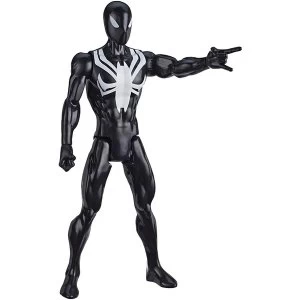 Image of Marvel Titan Hero Black Suit Spider-Man Action Figure