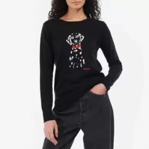 Image of Barbour Womens Barbour Homeswood Knit Jumper - Black - UK 8