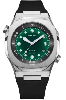 Image of D1 Milano Watch Subacqueo Diver Deep Green