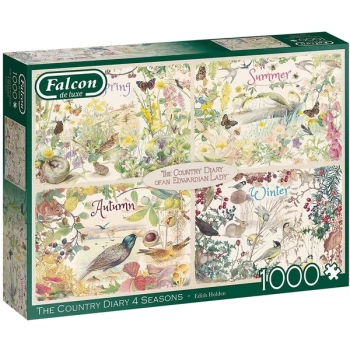 Image of Falcon de luxe The Country Diary: 4 Seasons Jigsaw Puzzle - 1000 Pieces