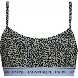 Image of Calvin Klein ONE Cotton Unlined Bralet - Blue